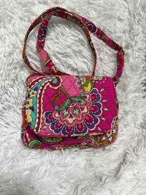 Vera Bradley Quilted Floral Crossbody Bag - Pink Multicolor
